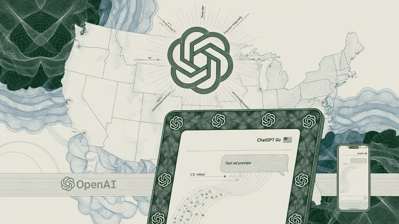 Cover illustration for ChatGPT Go Hits the U.S. — Ads Principles Before the February Live Test