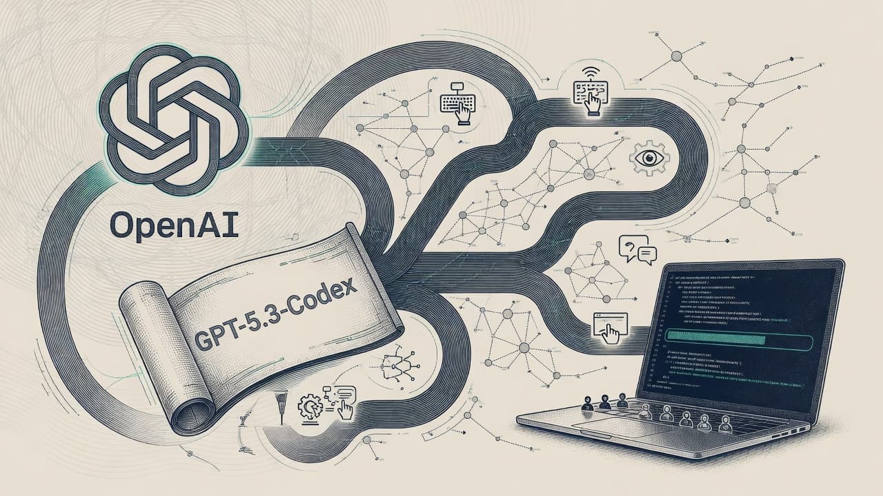 Cover illustration for GPT-5.3-Codex — First ‘High’ Preparedness Coding Agent, Same Day as Opus 4.6