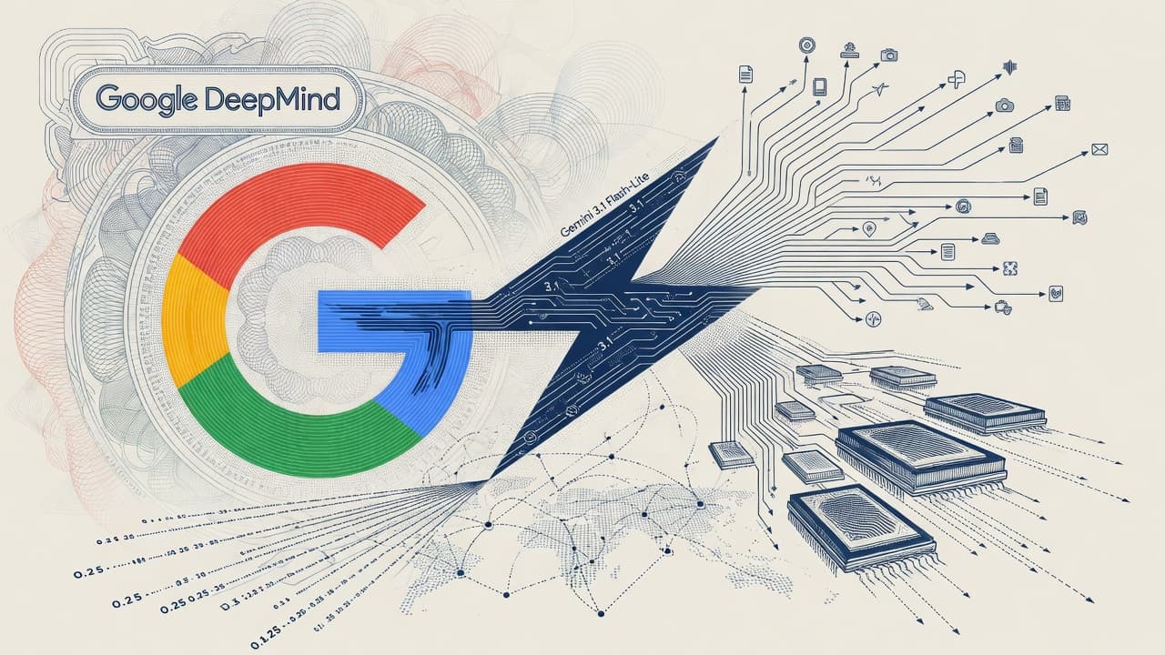Cover illustration for Gemini 3.1 Flash-Lite — Intelligence Priced for Volume