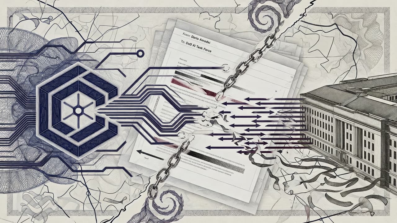 Cover illustration for DOD Memo: Phase Anthropic Out of National Security Systems