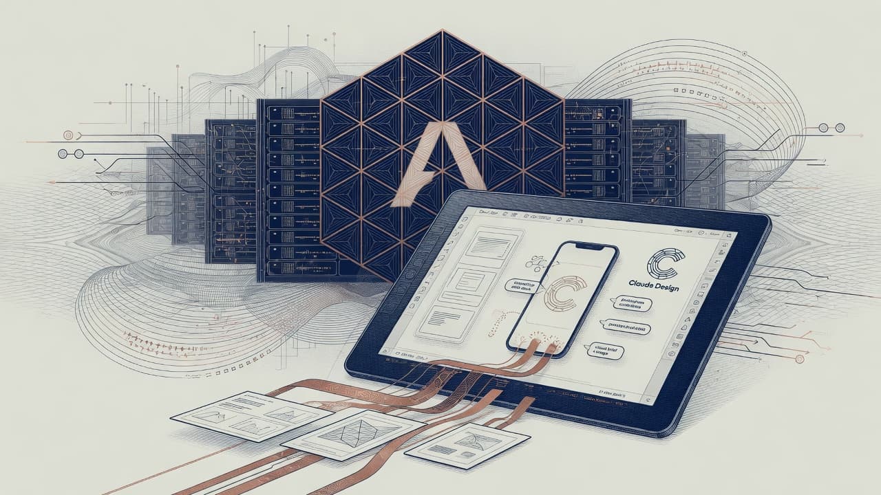 Cover illustration for Claude Design: First Anthropic Labs Product Turns Opus 4.7 Vision Into Prototypes