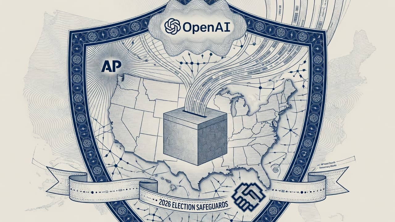 Cover illustration for OpenAI’s 2026 Election Plan: AP Counts, Provenance, and No Political Ads