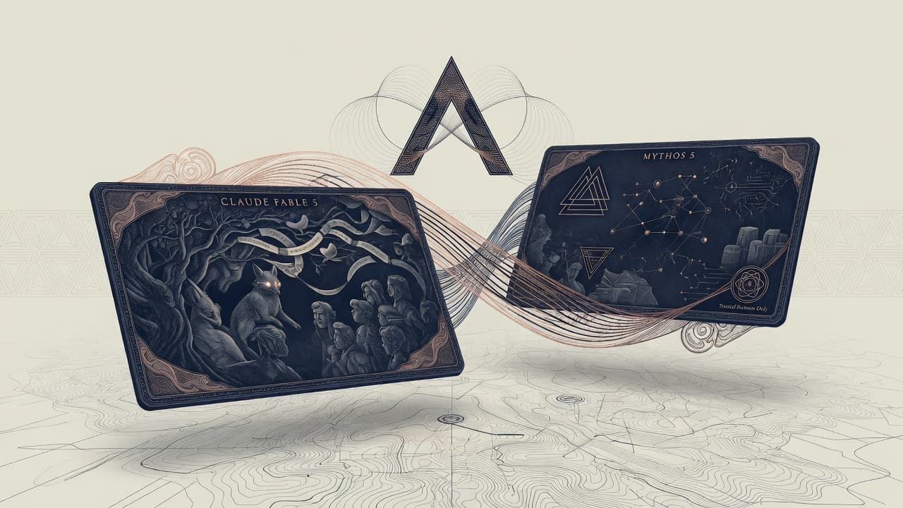 Cover illustration for Fable 5 / Mythos 5: One Model, Two Governance Surfaces—Then Export Controls Tested the Template