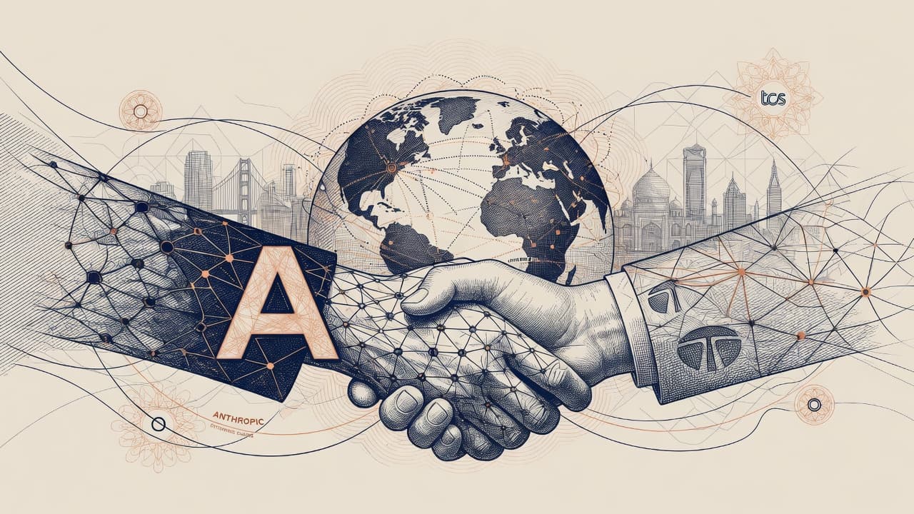 Cover illustration for Anthropic–TCS Premier Partnership: Winning Enterprises Through the SI Bench