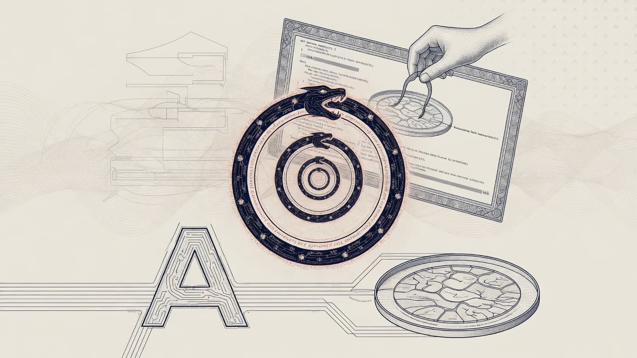 Cover illustration for When AI Builds Itself: >80% Claude-Authored Code Makes RSI a Lab Operations Story