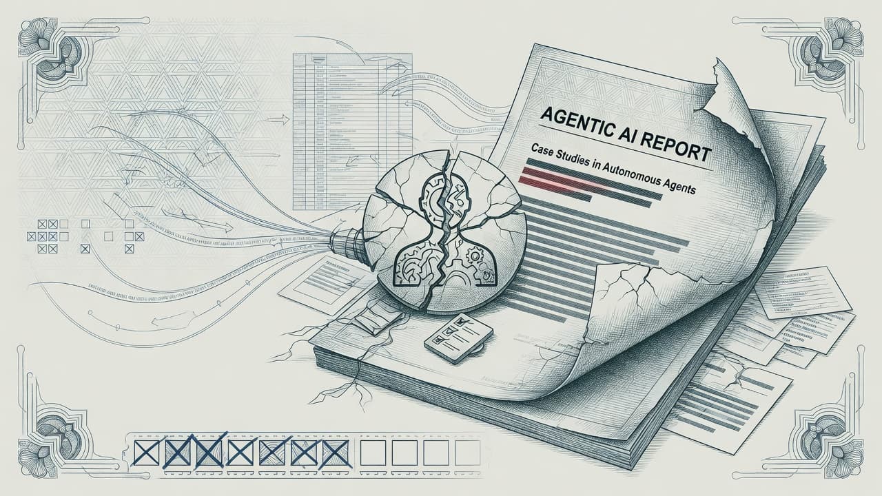 Cover illustration for KPMG Pulls Agentic AI Report: Invented Case Studies Laundered Through Trusted Logos