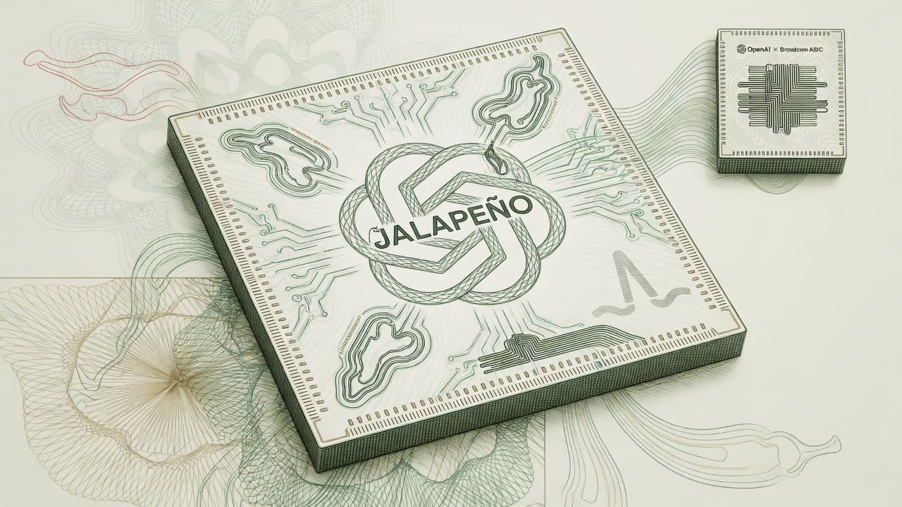 Cover illustration for Jalapeño: OpenAI’s Bid for Inference Economics—Not Another Nvidia Tenant Forever