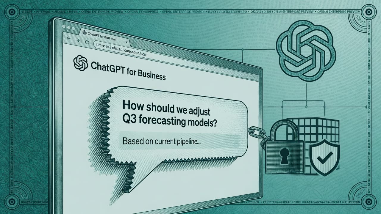 Cover illustration for ChatGPT Sites Business Preview: Hosted Internal Apps With Default Enterprise Plumbing