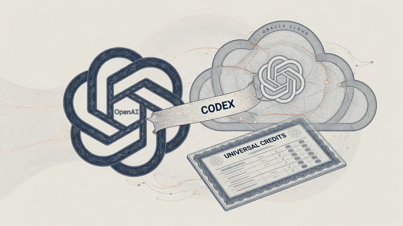 Cover illustration for OpenAI on Oracle Universal Credits: Multi-Cloud Commodity Channel, Not Azure Exclusive