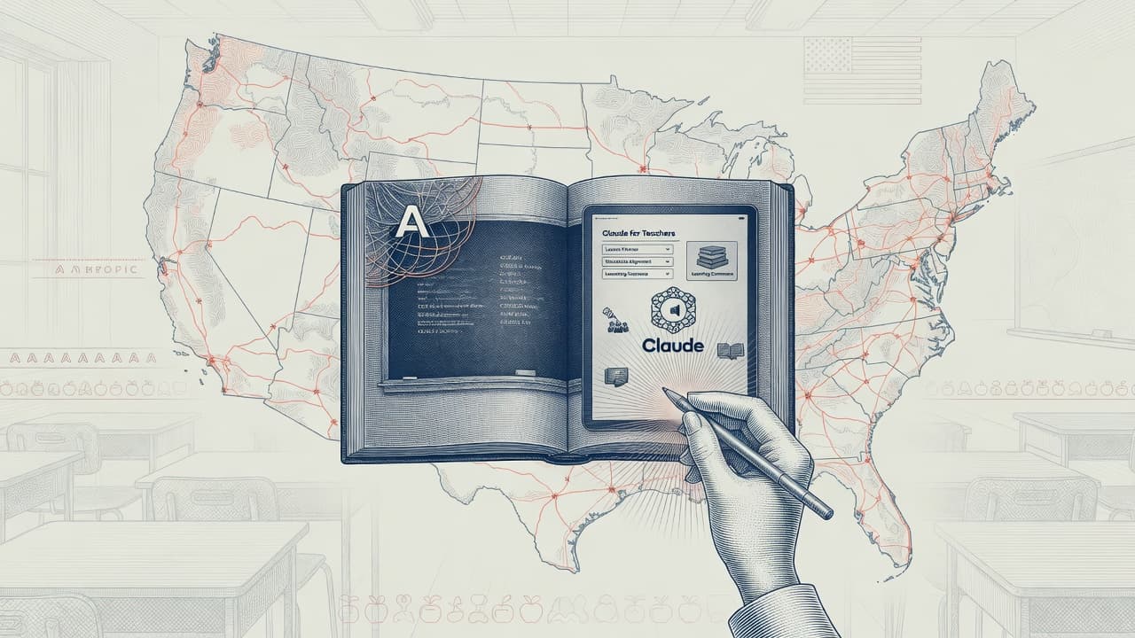 Cover illustration for Claude for Teachers: Trust Packaging for U.S. K-12, Not Student Chatbots