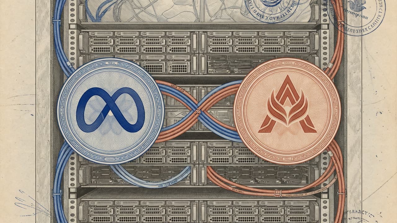Cover illustration for Meta–Anthropic ~$10B Compute Lease Talks: Early, Optional, Unsigned