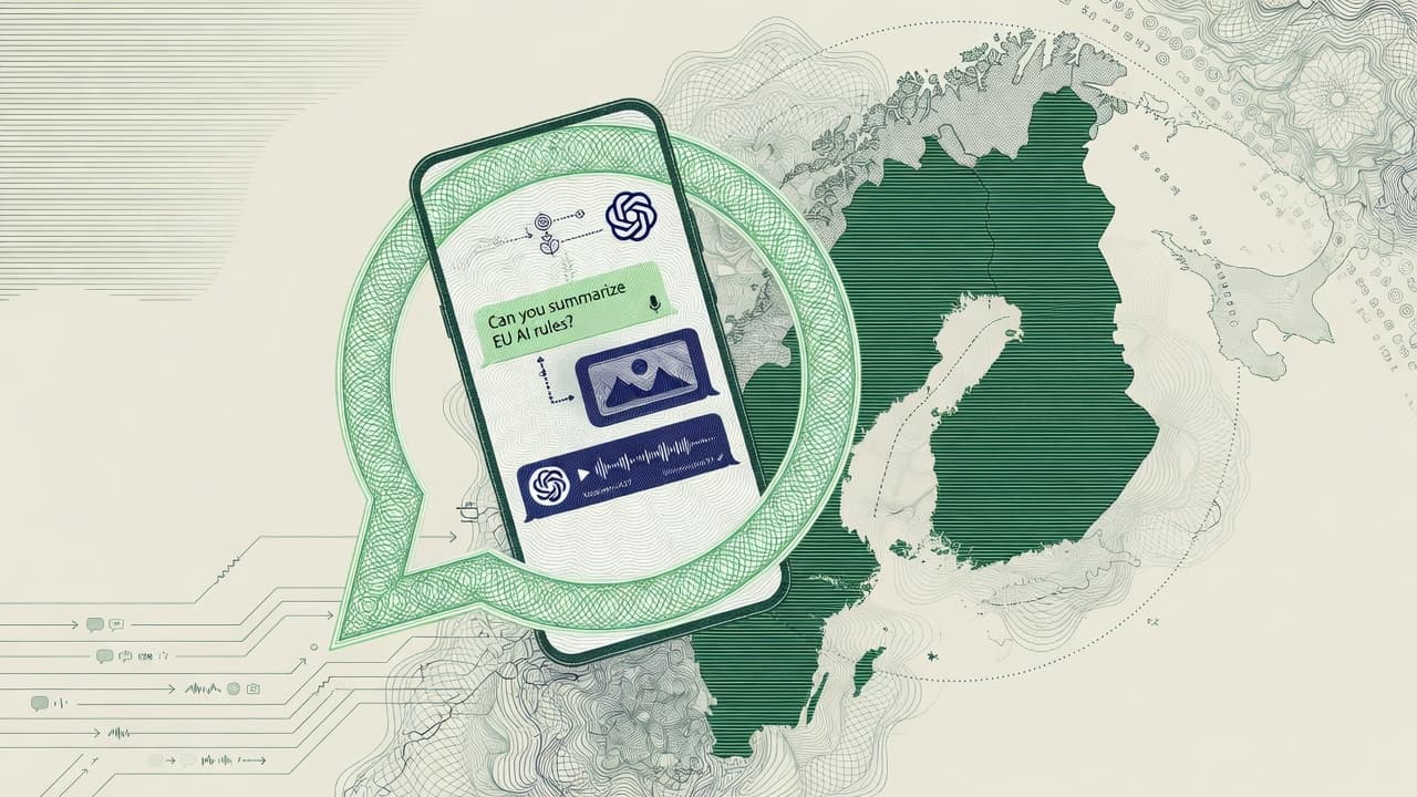 Cover illustration for ChatGPT Back on WhatsApp in the EEA: Third-Party AI on Meta’s Rails Isn’t Dead