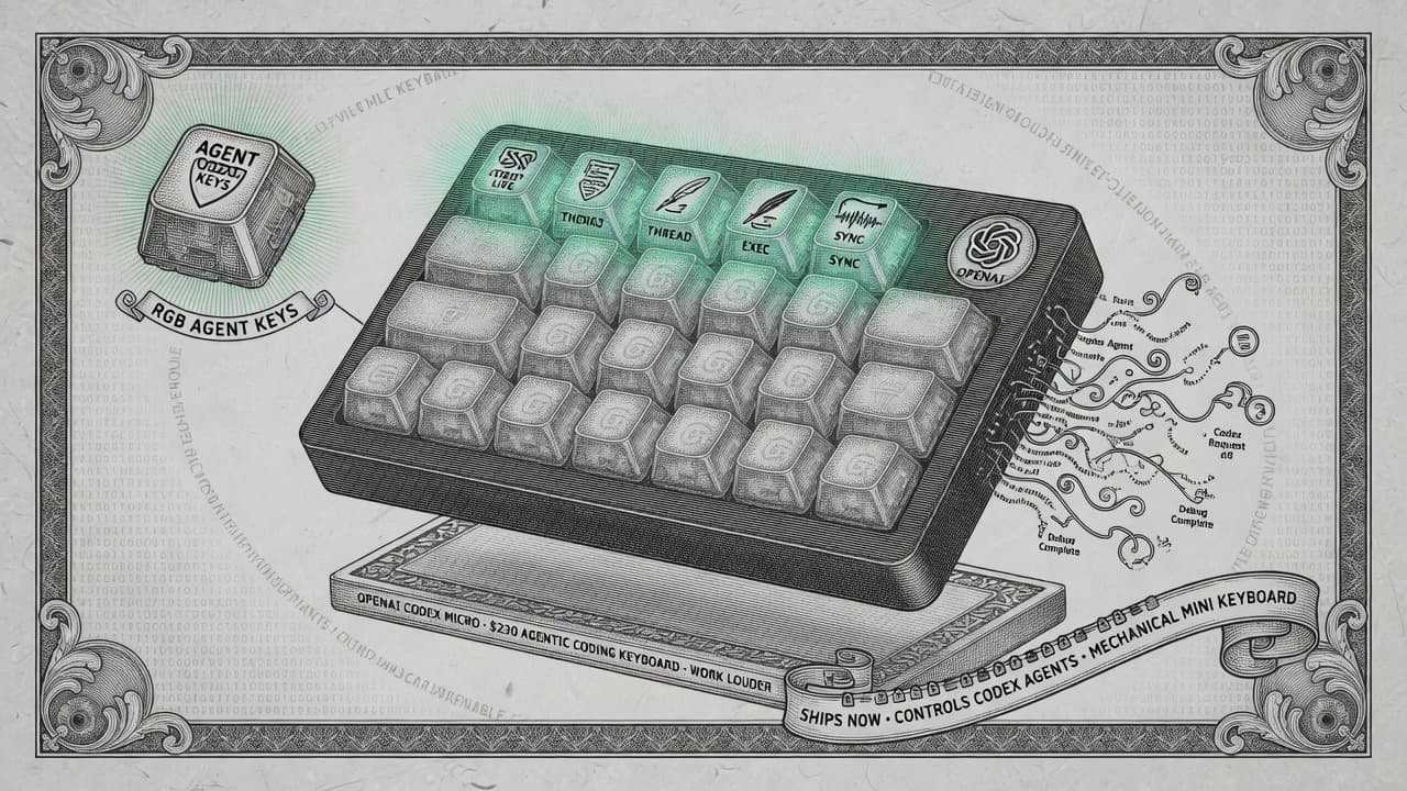 Cover illustration for Codex Micro: OpenAI’s First Branded Hardware Is Agent Ops, Not Merch
