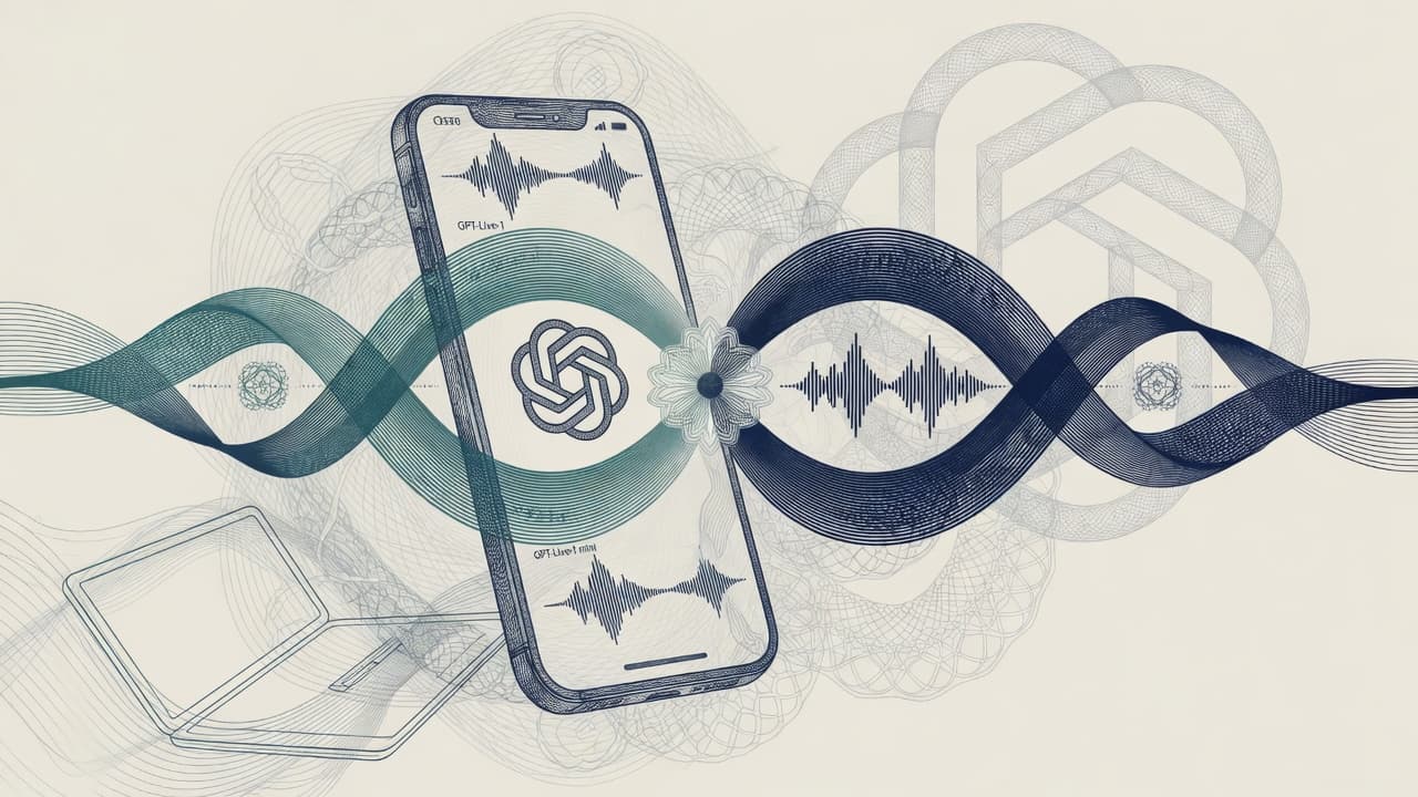 Cover illustration for GPT-Live: Full-Duplex Voice First, Enterprise Later