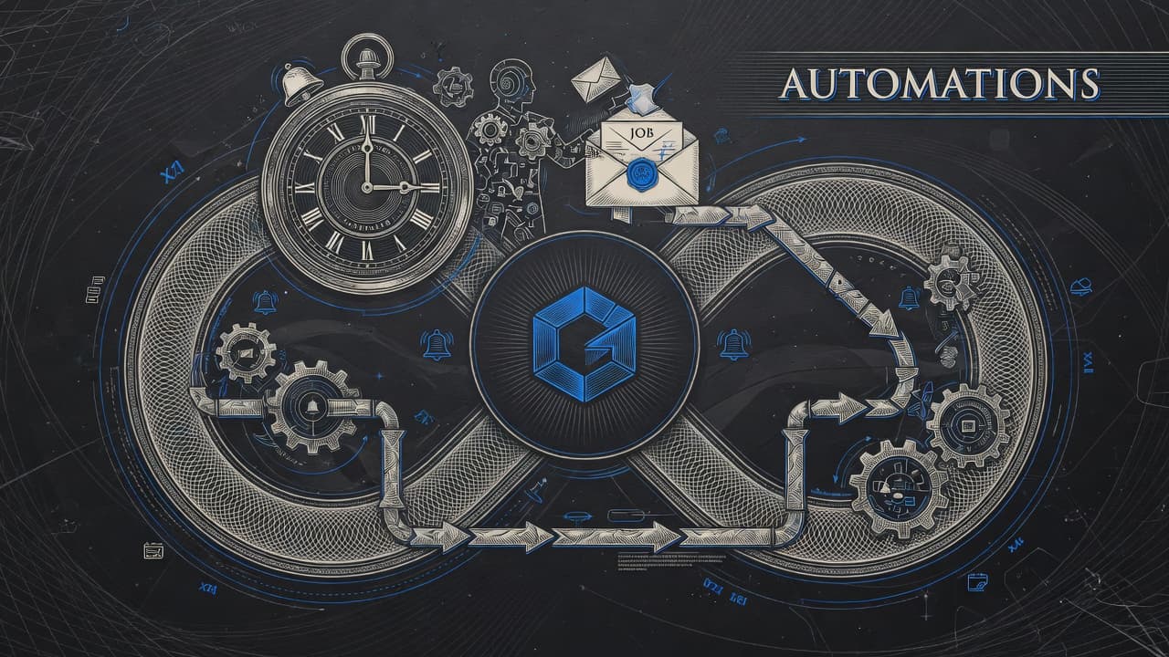 Cover illustration for Grok Automations: Persistent Agents—Schedule Free, Inbox Triggers on SuperGrok