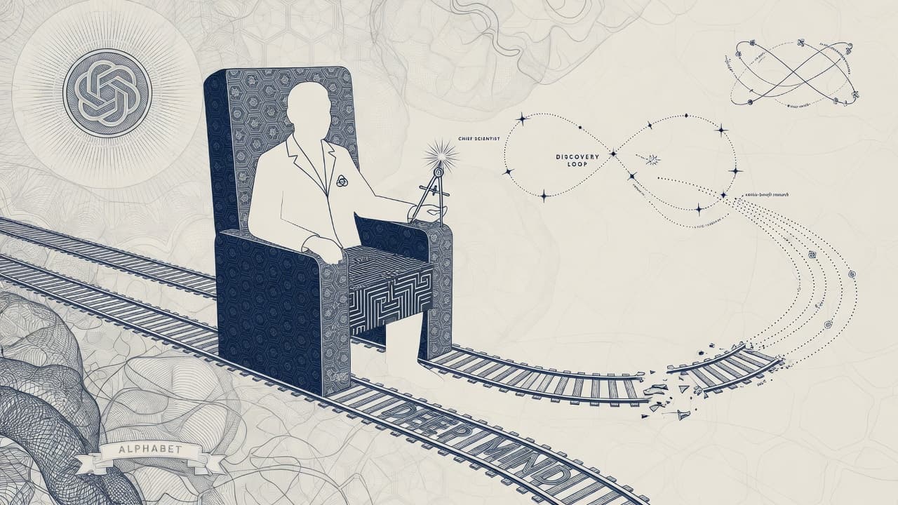 Cover illustration for Hassabis Goes Strategic; Dean Leaves — DeepMind’s Control Plane Rewrites