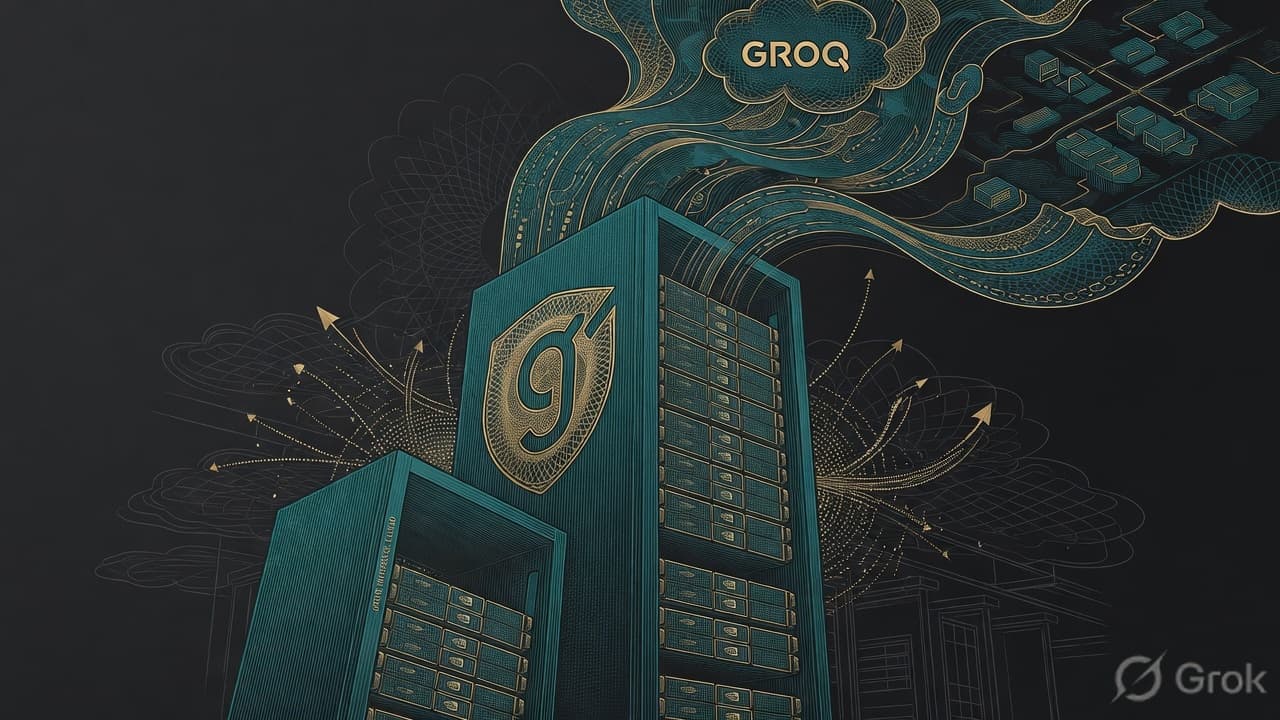 Cover illustration for Groq Raises $350M at $3.5B — Half Its Peak, Now Nvidia’s Cluster Landlord