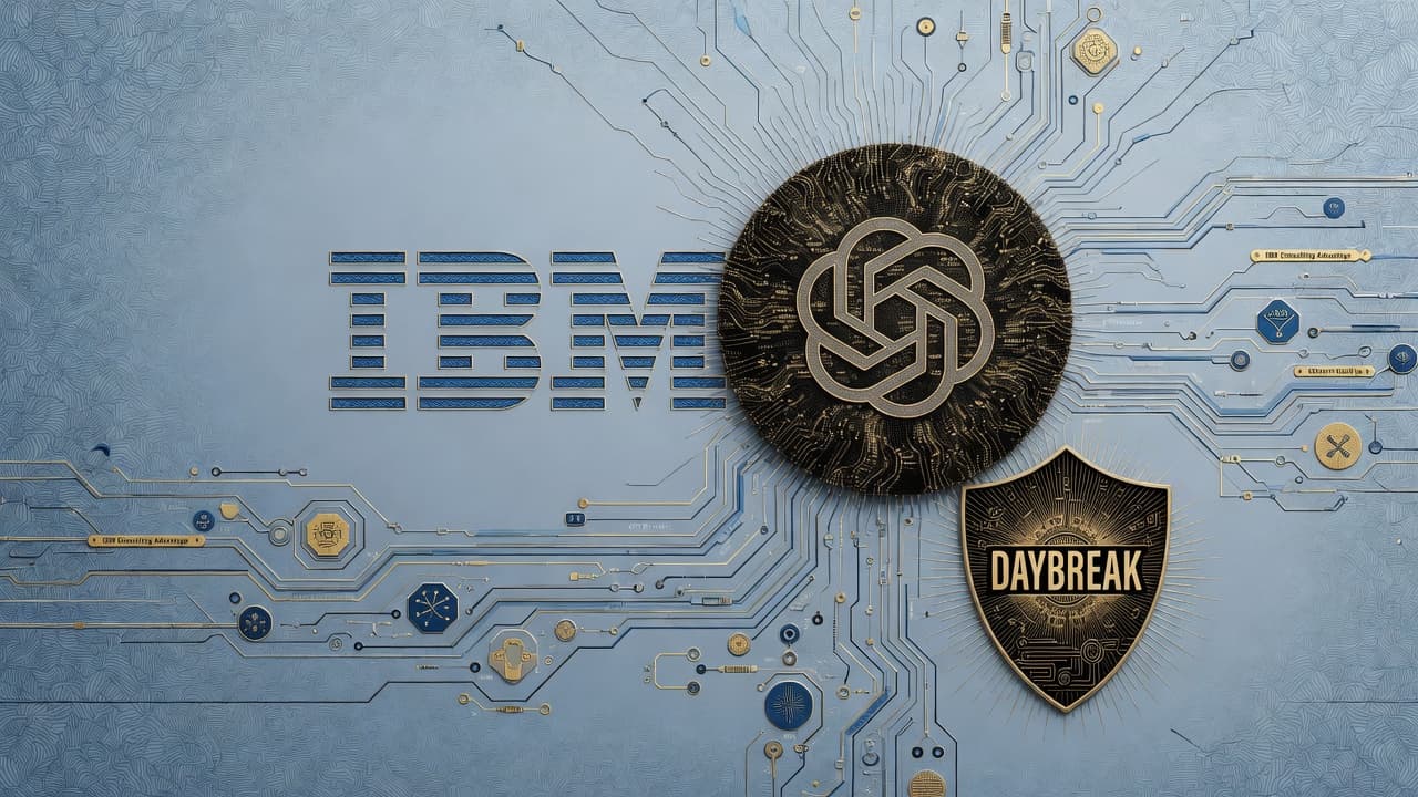 Cover illustration for IBM Adds OpenAI as Elite — a Two-Lab Shelf Next to Anthropic