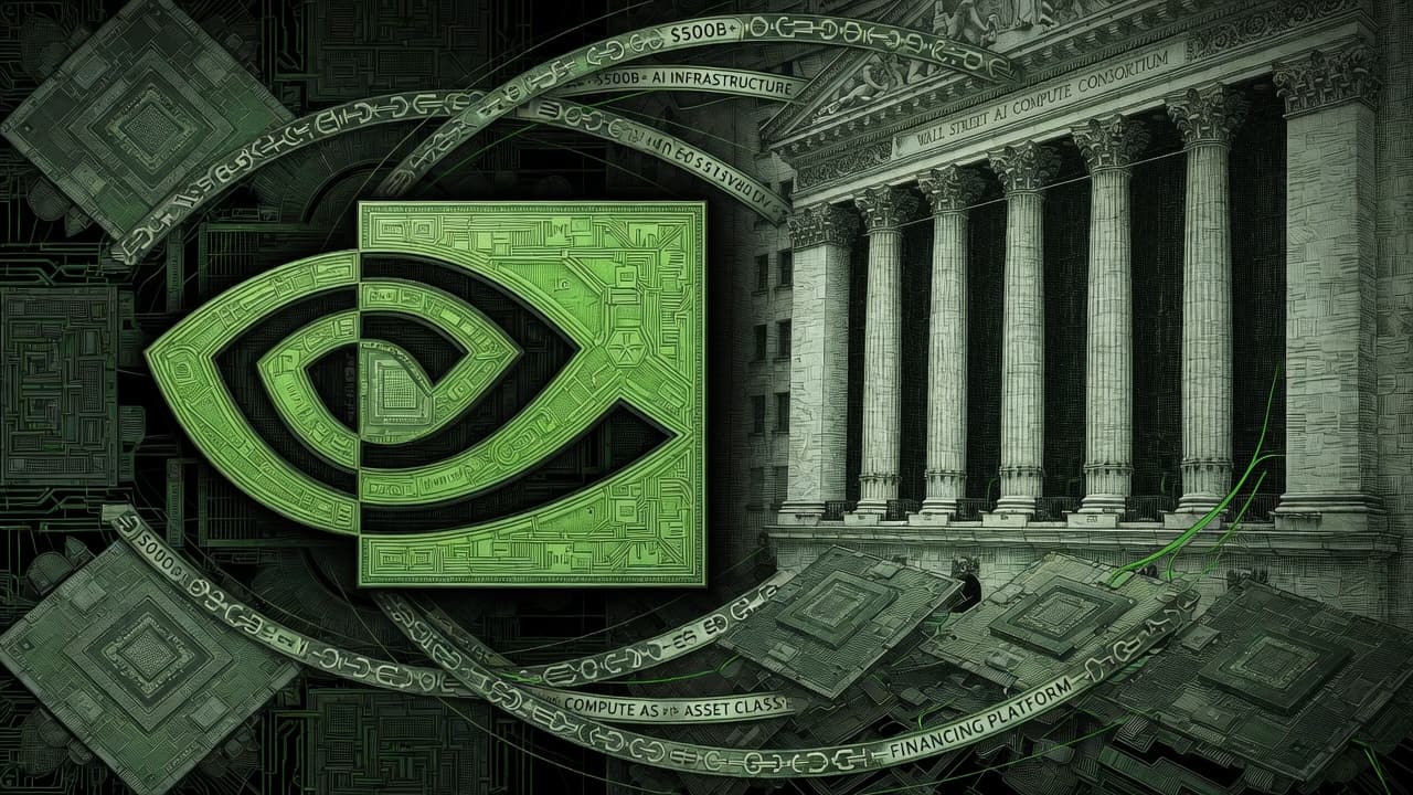 Cover illustration for NVIDIA Turns GPUs Into an Asset Class — $500B Is an MOU Target, Not a Wire
