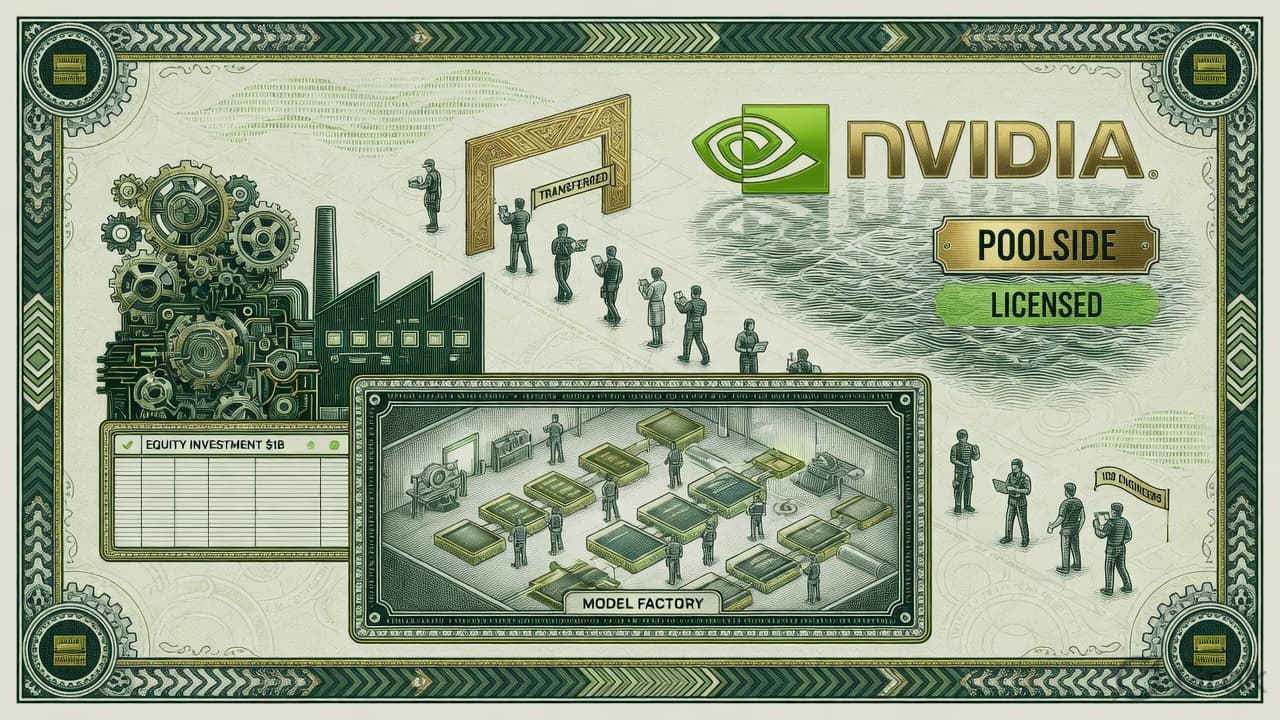 Cover illustration for Nvidia’s $6B Poolside License Is How You Buy a Model Lab Without Buying the Company