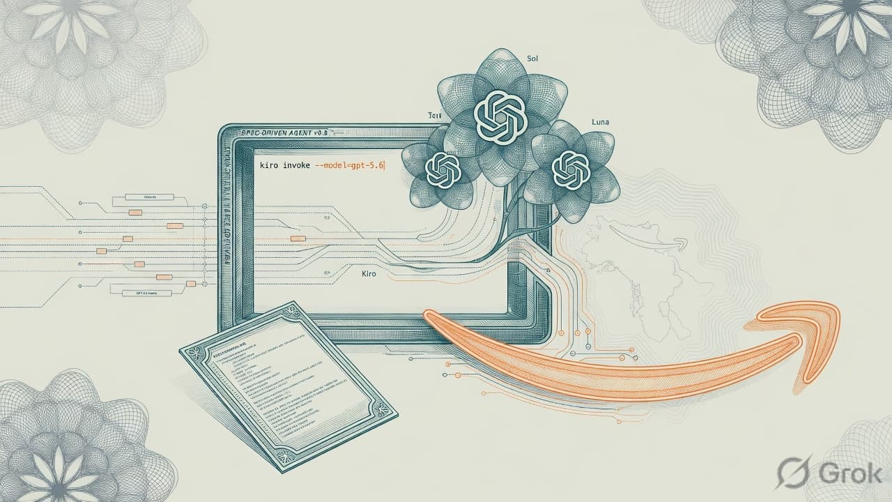 Cover illustration for GPT-5.6 in Kiro Is How OpenAI Keeps Enterprise Coding Off Claude Inside AWS