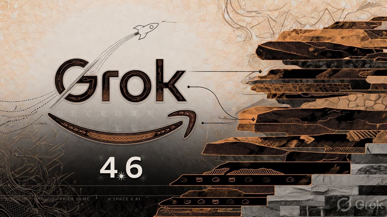 Cover illustration for Grok 4.6 on Bedrock a Week After Launch — Cloud as Same-Week Entitlement