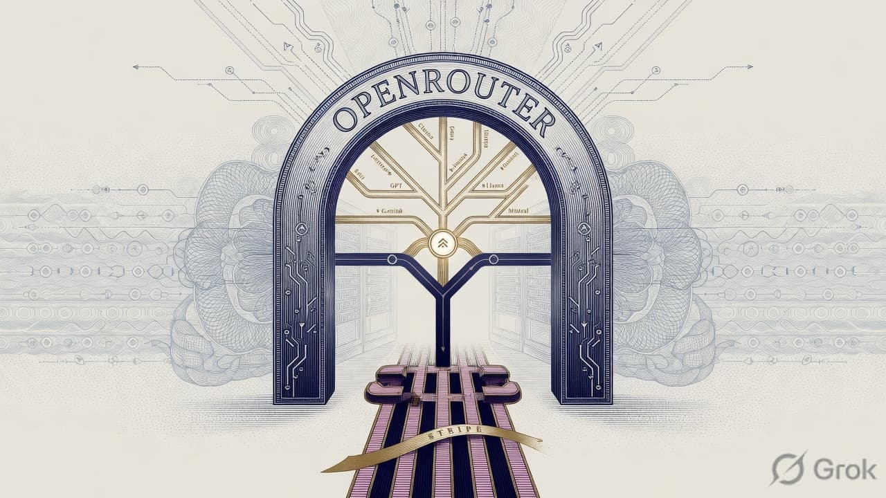 Cover illustration for Stripe Buys the Meter — OpenRouter for More Than $7 Billion