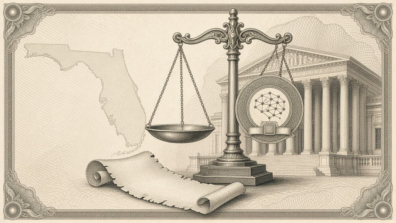 Cover illustration for Florida Asks a Court to Slow OpenAI’s Next Models. The Judge Has Not Agreed.