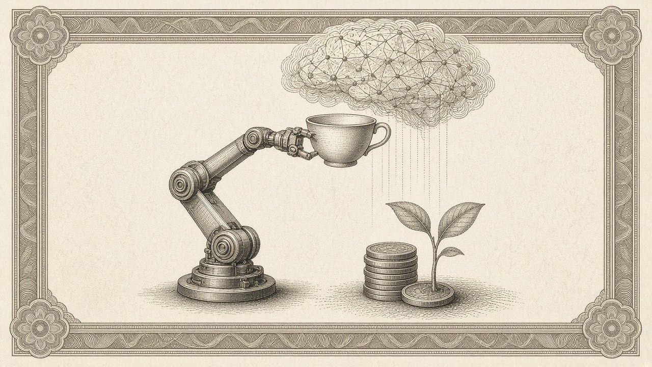 Cover illustration for DeepSeek Set to Lead Seed Round for Ex-Tencent Scientist's Robotics Startup at About $400 Million Valuation