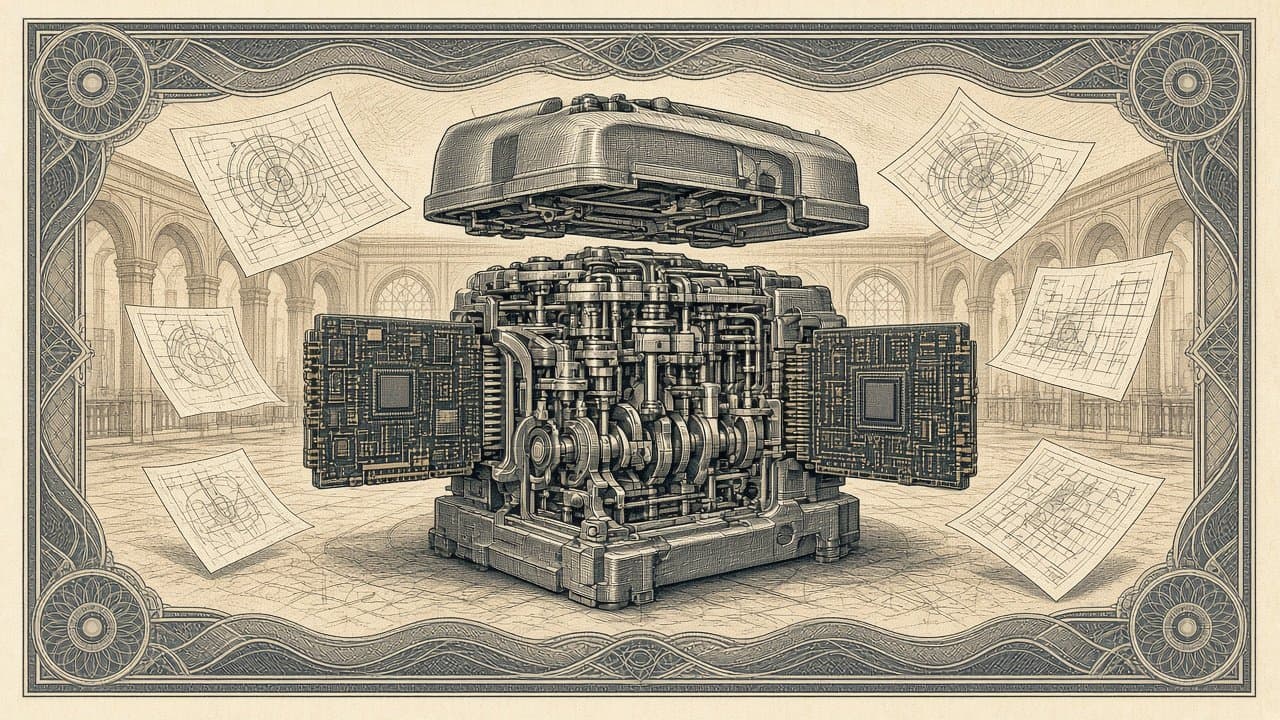 Cover illustration for DeepSeek Open-Sources DeepInfer as an Offline-Inference Release for Nvidia SM100 and Huawei Ascend 950