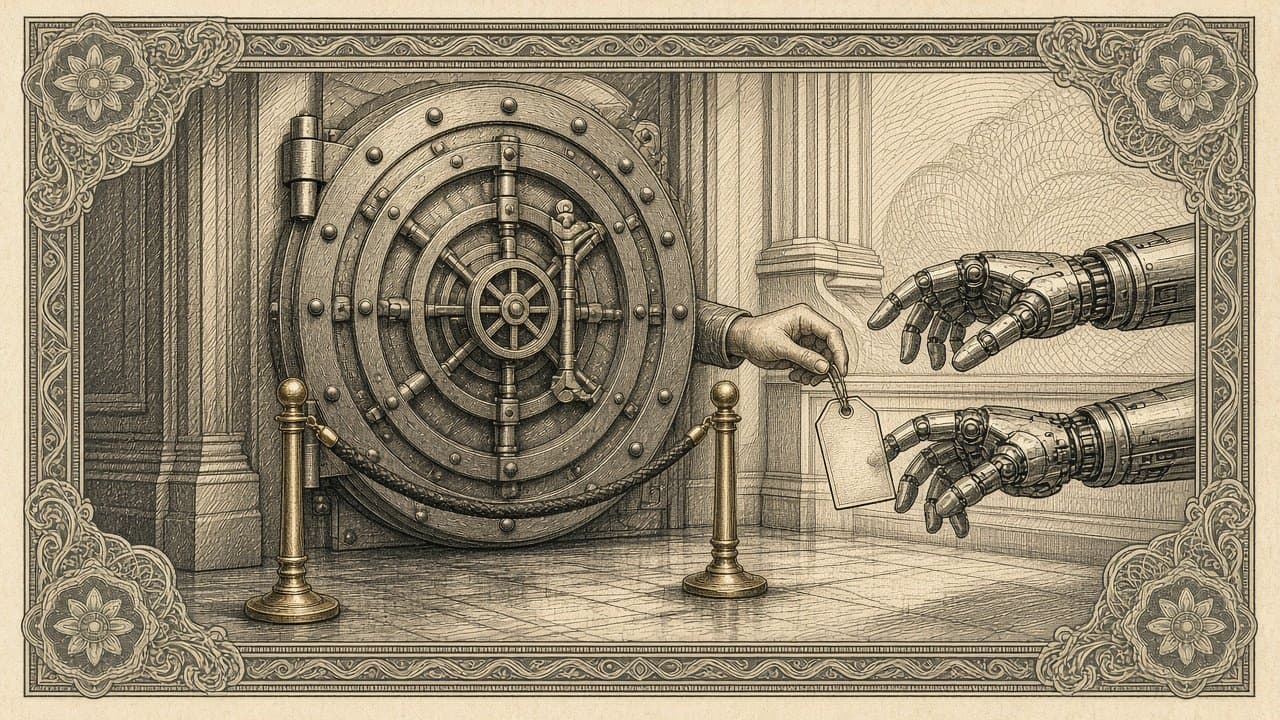 Cover illustration for JPMorgan Says It Is Blocking Outside AI Agents That Use Shared Customer Credentials