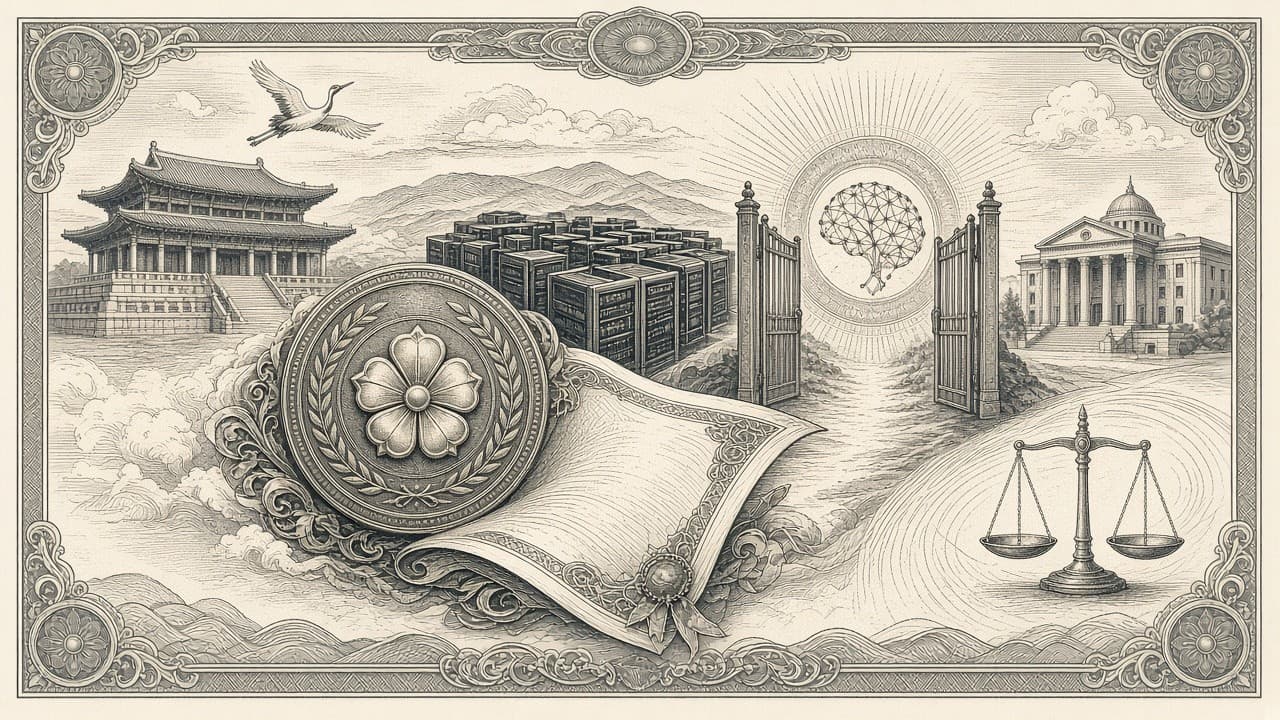 Cover illustration for South Korea Plans a ₩4.7 Trillion (~$3.5B) State Equity Push for a Frontier AI Model in 2027
