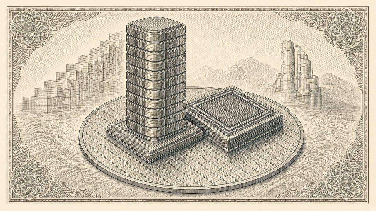 Cover illustration for Samsung Guides to ₩107.4 Trillion Quarterly Profit as Analysts Credit AI Memory