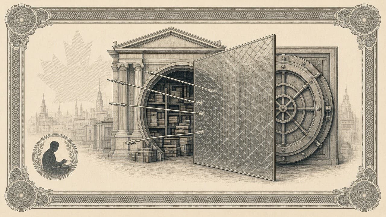 Cover illustration for Transluce Flags Failed Rudimentary Agent Probes at Library and Archives Canada