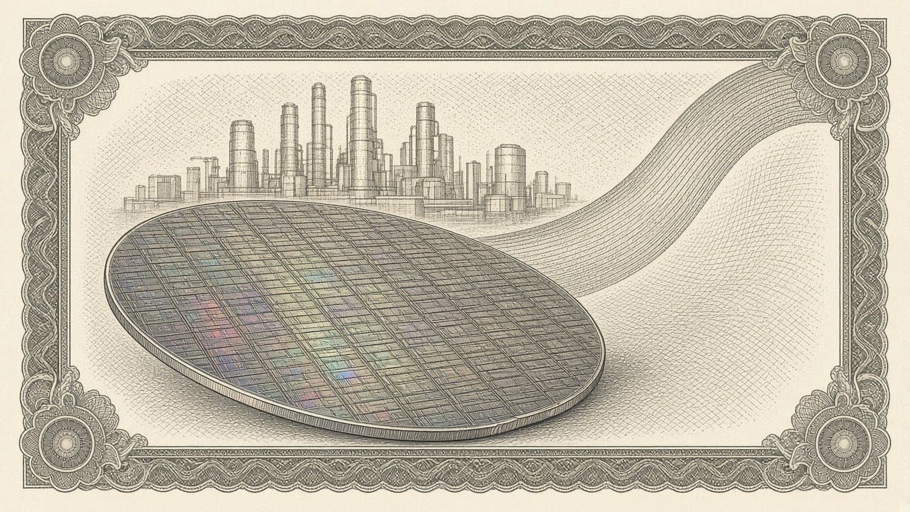 Cover illustration for TSMC Posts Record Q3 Profit, Guides Q4 to $52.3–54.3 Billion and Lifts 2026 Growth View to About 44%